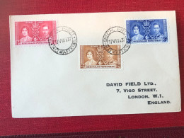 1937 George VI Coronation Cover - 1885-1964 Bechuanaland Protectorate