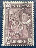 Malaya Johore - Maleisië - C4/49 - 1960 - (°)used - Michel 148 - Sultan Ismael En Tijger - Johore