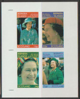 Bernera Islands Scotland  1986  Set 368B  2255 - 2258  Imperf + 2259-2260  MNH   60 Th Birthday Queen - Ortsausgaben