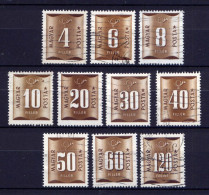 Ungarn Porto Ex.Nr.191/201         O  Used        (2638) - Postage Due
