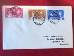 1937 George VI Coronation Cover - Barbados (...-1966)