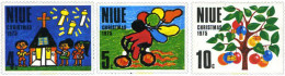 124063 MNH NIUE 1975 NAVIDAD. DIBUJOS INFANTILES - Niue