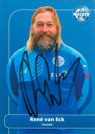 AK René Van Eck FSV Wacker Nordhausen 16-17 Rotterdam FC Den Bosch Carl Zeiss Jena 1. Nürnberg Luzern Kriens Nederland - Autographes