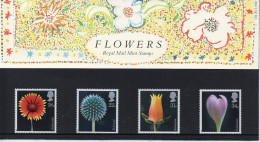 GB GREAT BRITAIN 1987 FLOWER PRESENTATION PACK No 178 +ALL INSERTS THISTLE BLANKET ECHEVERIA AUTUMN CROCUS LAMMER PHOTO - Presentation Packs