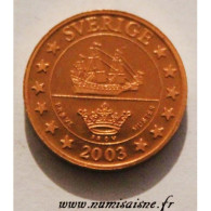 SUÈDE - X Pn1 - 1 CENT 2003 - ESSAI - FDC - Privatentwürfe