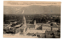 Vinay , L'église ,l'hôtel De Ville Et Le Champ De Mars - Vinay