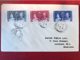 1937 George VI Coronation Cover. FDC - Cyprus (...-1960)