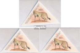 Guinea 8715-8717 (kompl. Ausgabe) Postfrisch 2011 Gepard - Guinée (1958-...)