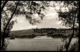 ÄLTERE POSTKARTE INGELHEIM AM RHEIN BLICK VOM INGELHEIMER STRANDBAD AUF SCHLOSS JOHANNISBERG Ansichtskarte Cpa Postcard - Ingelheim