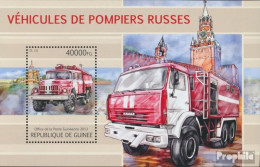 Guinea Block 2201 (kompl. Ausgabe) Postfrisch 2013 Russische Feuerwehrfahrzeuge - Guinée (1958-...)