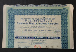 "FRANCITA" Société De Fims En Couleur Naturelles. - Cine & Teatro