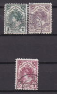 NETHERLANDS, 1898, Used Stamp(s), Wilhelmina Coronation Bigger Values , NVPH Nr. 77=79 , Scannr.18006 - Gebraucht