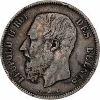 Belgique, Leopold II, 5 Francs, 5 Frank, 1875, TB, Argent, KM:24 - 5 Francs