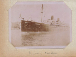 Le Havre * Photo 1900 * Bateau Paquebot TOURAINE * Touraine Commerce * 12x9cm - Unclassified