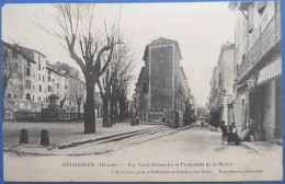 BEDARIEUX (Hérault) - Rue Saint-Alexandre Et Promenade De La Mairie - Voir état - Bedarieux