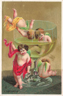 Thème ALCOOL * " L'Absinthe " * Image Circa 1850/1895 Chromo Illustrateur * Absinthe Alcool Enfants Nus - Other & Unclassified