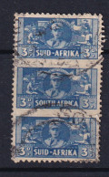 South Africa: 1942/44   War Effort (Small Size)   SG101   3d   Used Triplet - Usados