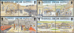 GB - Alderney 137-144 Paare (kompl.Ausg.) Postfrisch 1999 Entwicklung - Alderney