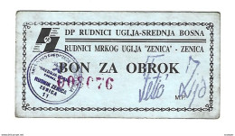 Bosnia- Herzegovina  Zenica Dpcoal Mine Bon  Ref 77 - Bosnie-Herzegovine