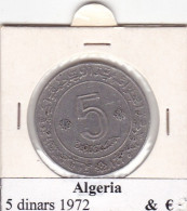 ALGERIA 5 DINARS  ANNO 1972 COME DA FOTO - Algerije