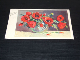 68664-         HARTELIJK GEFELICITEERD - BLOEMEN / FLOWERS / BLUMEN / FLEURS / FIORI / FLORES - OLD CARD - 1942 - Fleurs