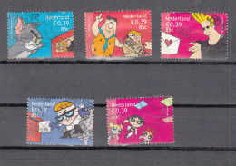 Nederland 2001 Nvph Nr 1994 - 1998, Mi Nr 1909 - 1913, Cartoons, Comic, Tom/Jerry, Flinstone, - Gebruikt