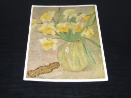 68670-         HARTELIJK GEFELICITEERD - BLOEMEN / FLOWERS / BLUMEN / FLEURS / FIORI / FLORES - OLD CARD - 1944 - Flowers