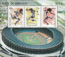 San Marino Block11 (kompl.Ausg.) Postfrisch 1988 Sommerspiele - Blocs-feuillets