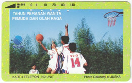 INDONESIA A-513 Magnetic Telkom - Leisure, Basketball - Used - Indonésie