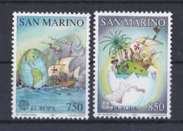 San Marino 1992 Europa CEPT (**)  Mi 1508-09 - M€ 3,50,-; Y&T 1301-02 - € 5,50 - Nuevos