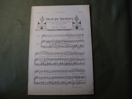 PARTITION VALSE DES SERMENTS. 1901. GEORGES CHARTON SUPPLEMENT MUSICAL A L ILLUSTRATION N° 3045 DU 6 JUILLET 1901. - Other & Unclassified