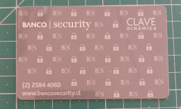 SPAIN MATRIX KEY CARD BANK SECURITY - Cartes De Crédit (expiration Min. 10 Ans)