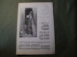 PARTITION ASTARTE. 1901. OPERA DE XAVIER LEROUX. MLLE GRANDJEAN AU 1ER PLAT POEME DE LOUIS DE GRAMONT.  INVOCATION DE IO - Sonstige & Ohne Zuordnung