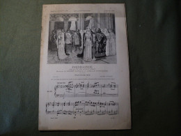 PARTITION FREDEGONDE. 1895. LOUIS GALLET / ERNEST GUIRAUD ET CAMILLE SAINT SAENS OPERA. SUPPLEMENT MUSICAL - Andere & Zonder Classificatie