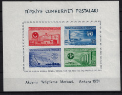 Turkey: Mi Block Nr 4 /1305 - 1308 Neuf **/MNH/Postfrisch 1951 - Blocks & Kleinbögen