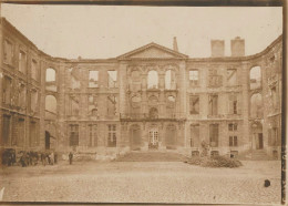 Arras * Ww1 Guerre 14/18 War * La Cour D'honneur De L'archevêché Bombardée * Photo Ancienne 18x13cm - Arras