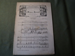 PARTITION MADAME BUTTERFLY. 1906. GIACOMO PUCCINI SUPPLEMENT MUSICAL DE L ILLUSTRATION N° 3331 DU 29 DECEMBRE 1906 - Autres & Non Classés