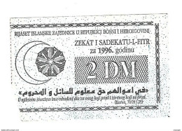 *bosnia- Herzegovina Ryaset IIslamic Community 2 DM    Ref136 - Bosnia Y Herzegovina