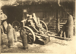 Metzeral * Ww1 Guerre 14/18 War * Gaschney ( Alsace ) Minnen Werfer Pris Aux Allemands * Canon * Photo Ancienne 18x13cm - Autres & Non Classés