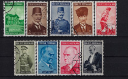 Turkey: Mi  1063 - 1071 Isf  1409 - 1416 1939 Oblitéré/cancelled/used - Oblitérés