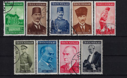 Turkey: Mi  1063 - 1071 Isf  1409 - 1416 1939 Oblitéré/cancelled/used - Used Stamps