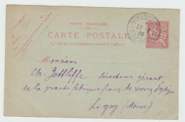 Levant . Entier Carte Postale Mouchon 10 Cts Sans Date , Oblitérée Constantinople  1906 . - Cartas & Documentos