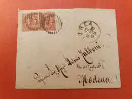 Italie - Enveloppe De Ivrea Pour Modena En 1888 - J 522 - Poststempel