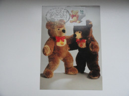 CARTE MAXIMUM CARD MAXIMUMKARTE OURS EN PELUCHE OSI BERLIN ALLEMAGNE - 2001-…