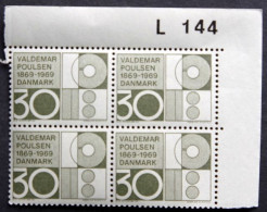 Denmark 1969   MiNr.487  MNH (**) The Inventor Of The Radio Telegraph  Cz.Slania (lot   KS 1588 ) - Unused Stamps