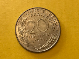 Münze Münzen Umlaufmünze Frankreich 20 Centimes 1976 - 20 Centimes