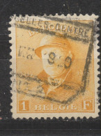 COB 175 Oblitération Centrale Chemins De Fer COURCELLES-CENTRE - 1919-1920 Roi Casqué