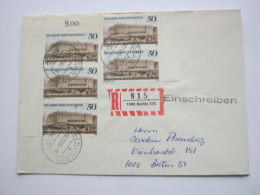 1985 , 50 Pfg. BÖRSE  , 5 Mal Auf Einschreiben Aus BERLIN - Storia Postale