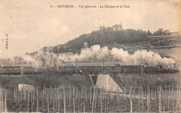 Delcampe - 18 - SANCERRE - Un Beau Panorama - Le Château - La Tour - Vignes - Sancerre