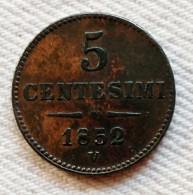 Austria Impero 5 Cent. 1852V - Autriche